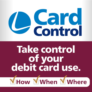 Card Control. Take control of your debit card use.