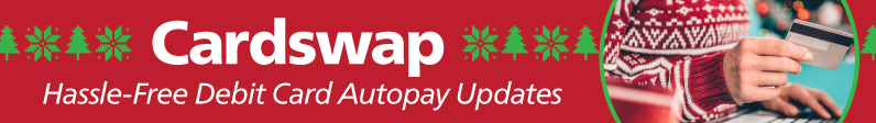 Hassle free debit card autopay updates with card swap