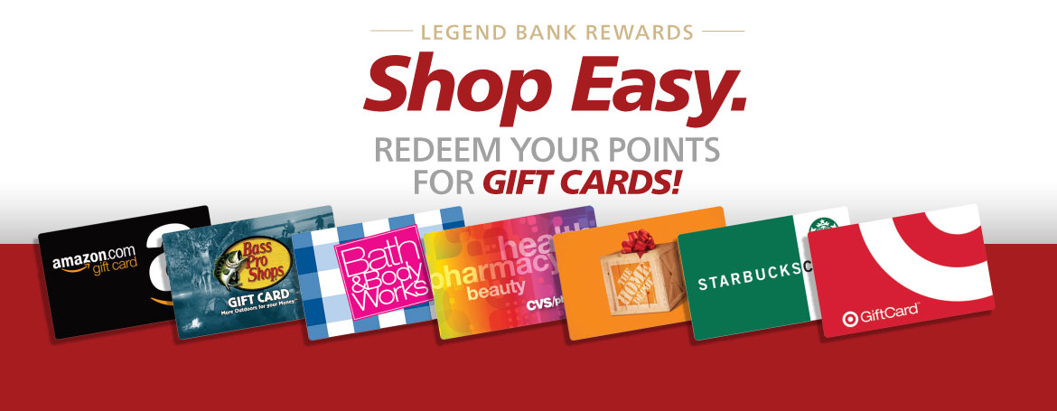 Legend Bank Rewards-Redeem your points